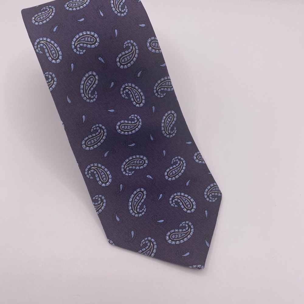 Jos. A. Bank 1905 Collection Paisley Tie - Dark Blue and Light Blue